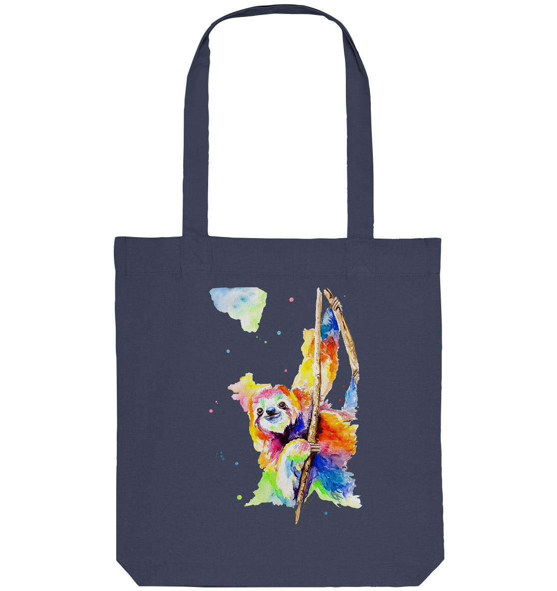 Buntes Faultier - Organic Tote-Bag