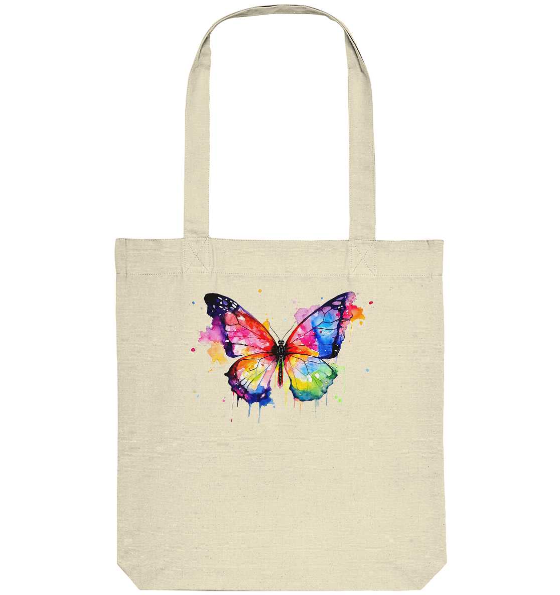 Motiv farbenfroher Schmetterling - Organic Tote-Bag