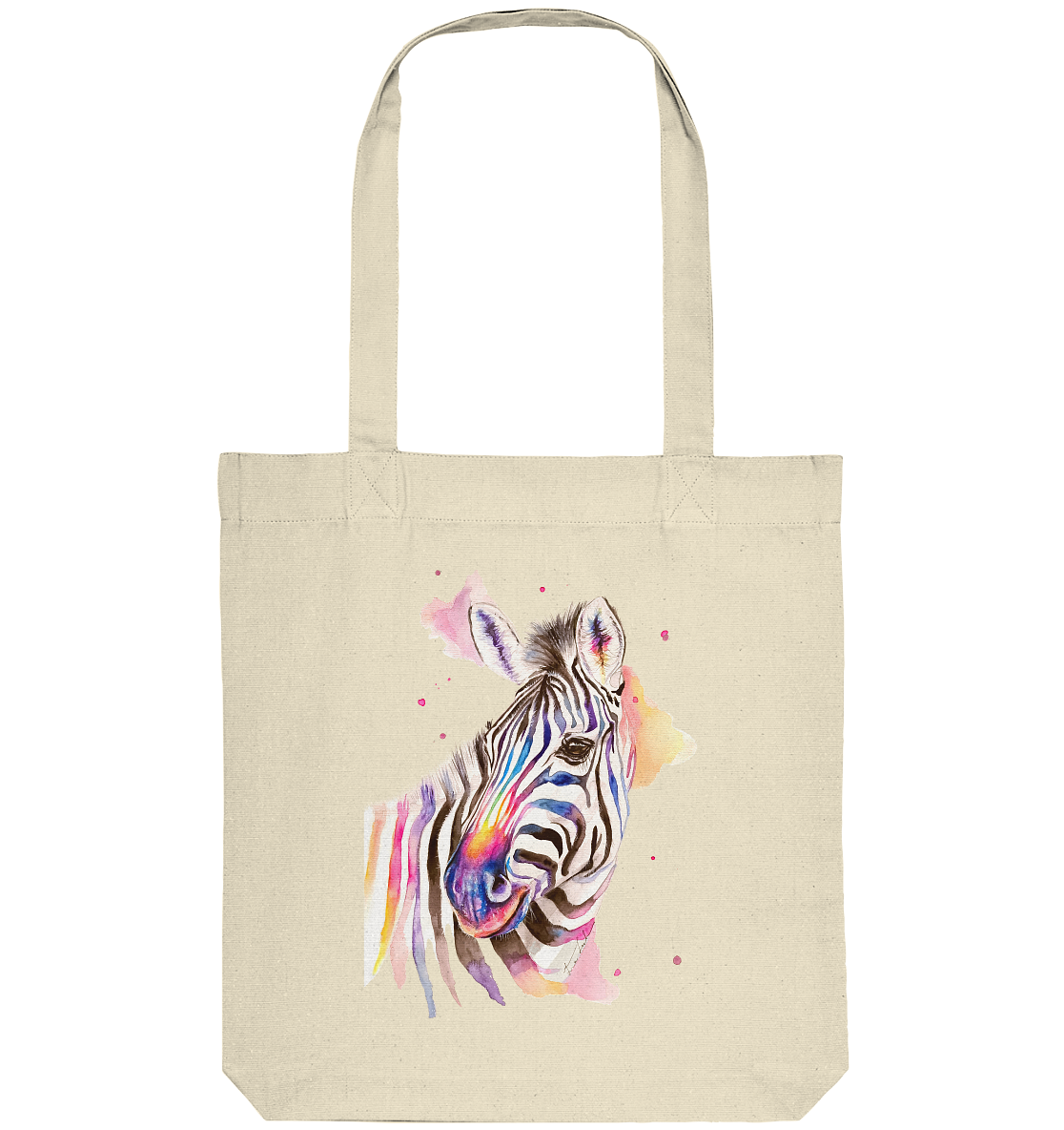 Buntes Zebra - Organic Tote-Bag