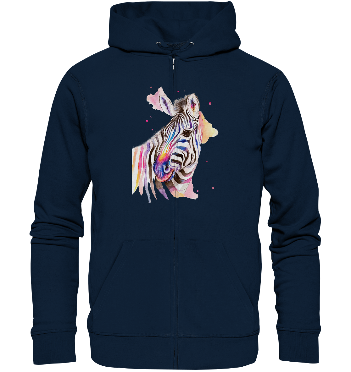 Buntes Zebra - Organic Zipper