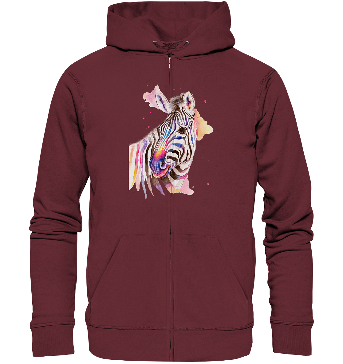 Buntes Zebra - Organic Zipper