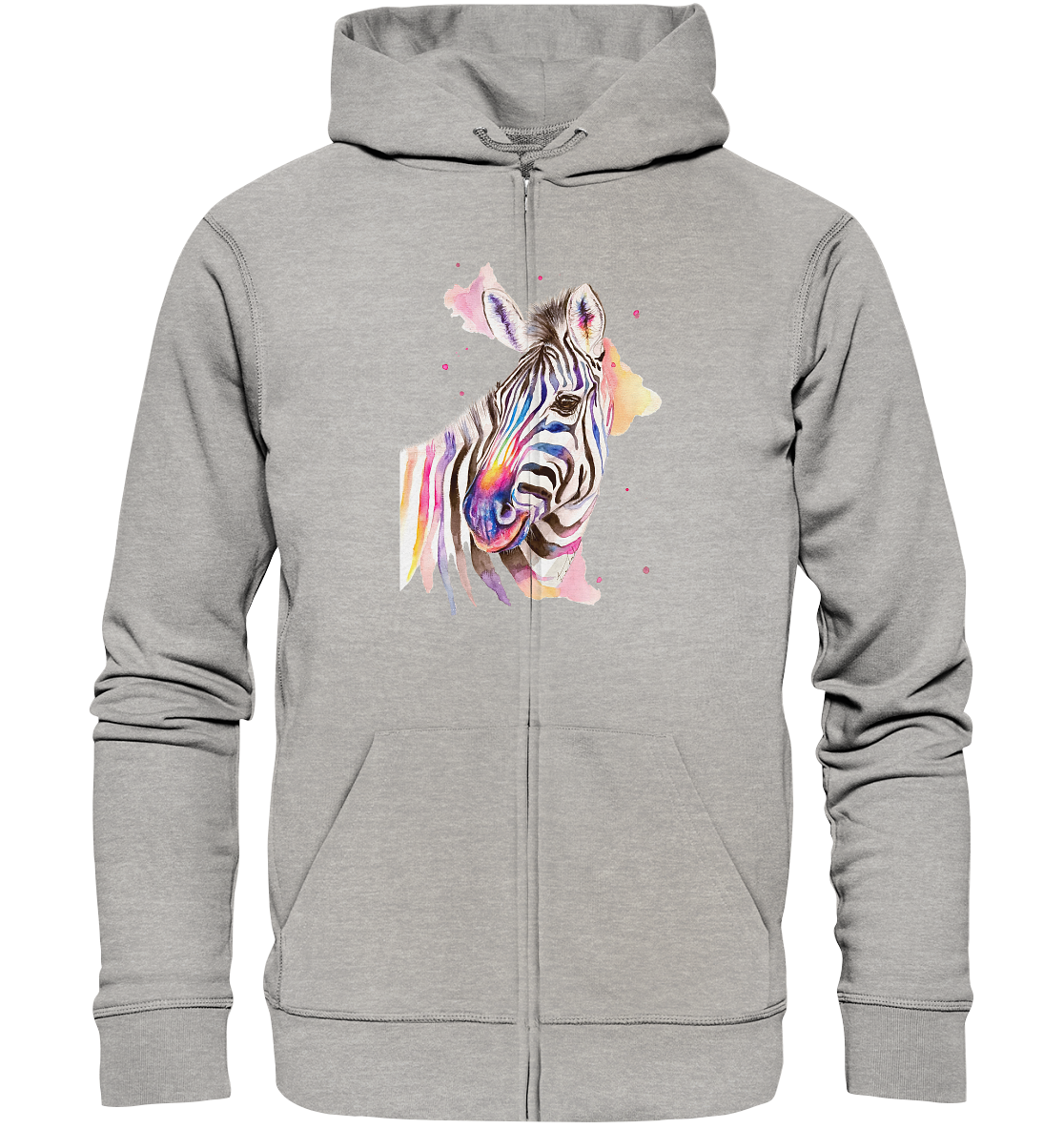 Buntes Zebra - Organic Zipper