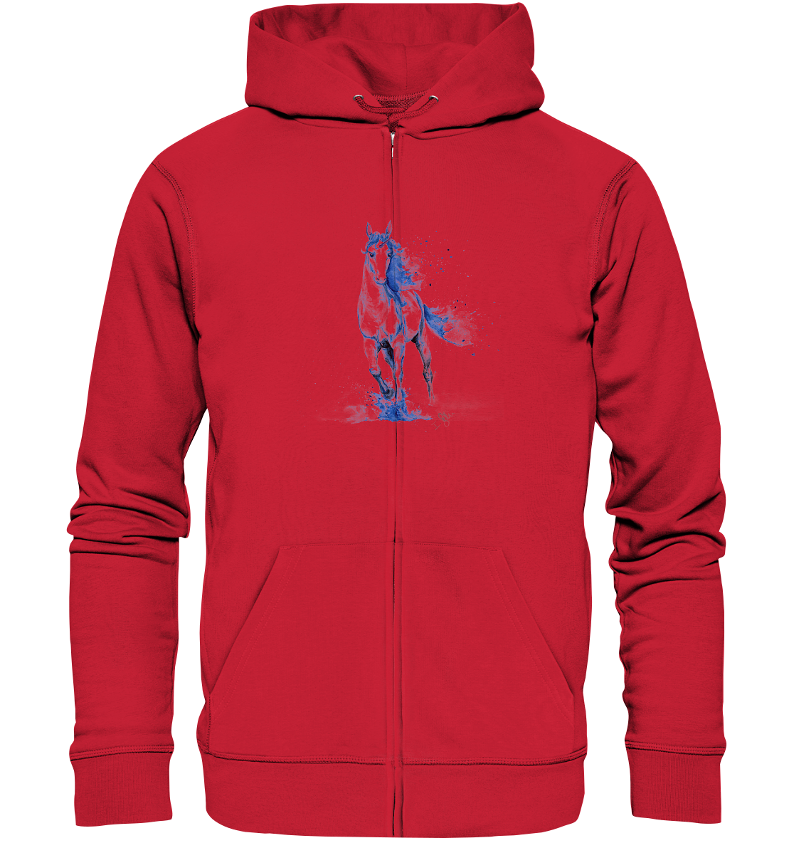 Blaues Einhorn - Organic Zipper