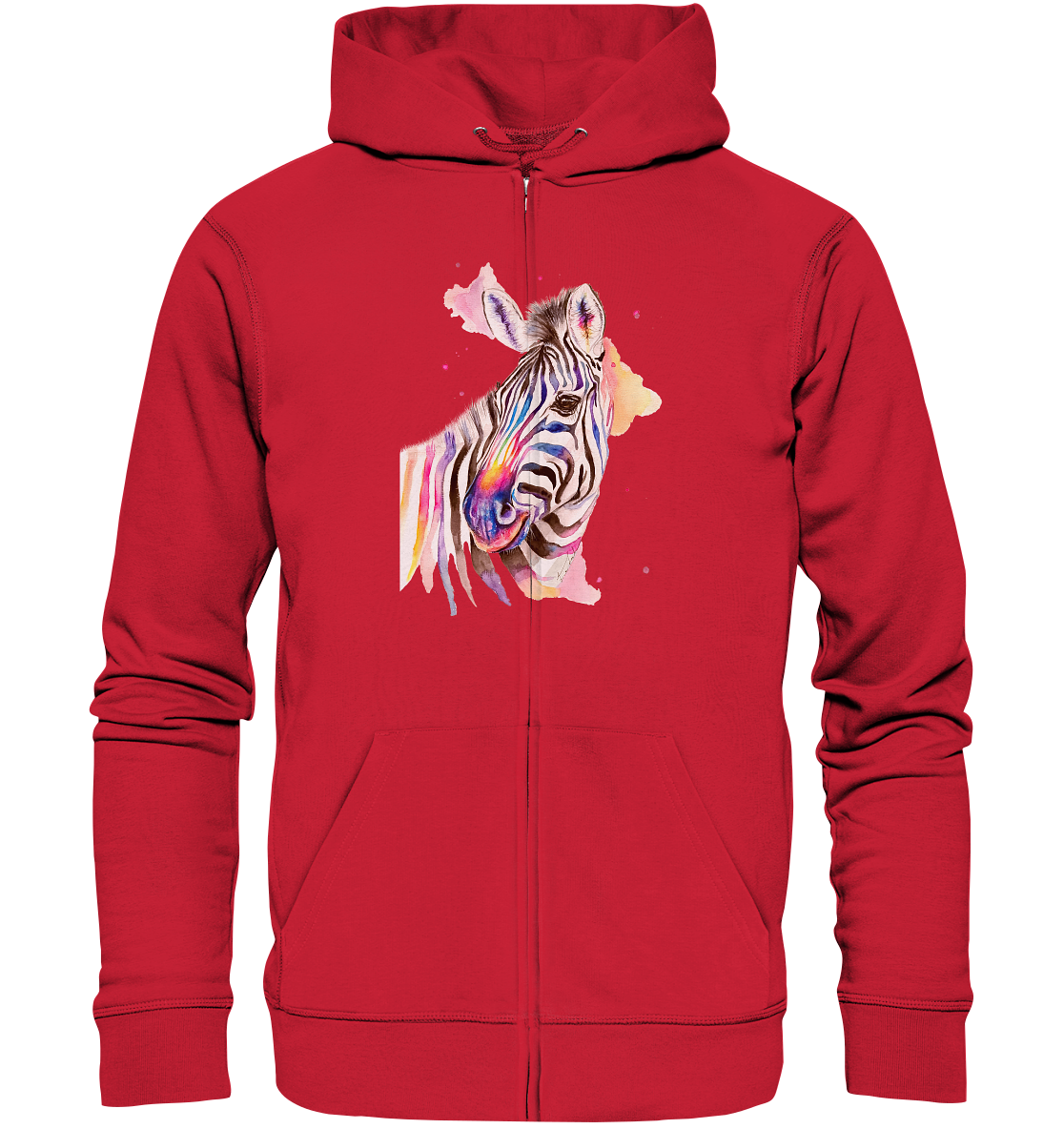 Buntes Zebra - Organic Zipper