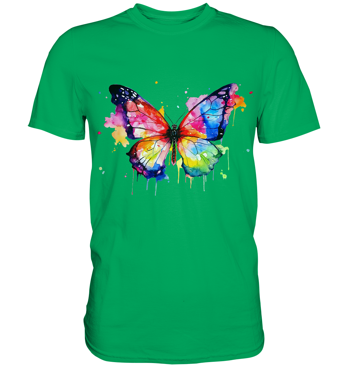 Motiv farbenfroher Schmetterling - Premium Shirt