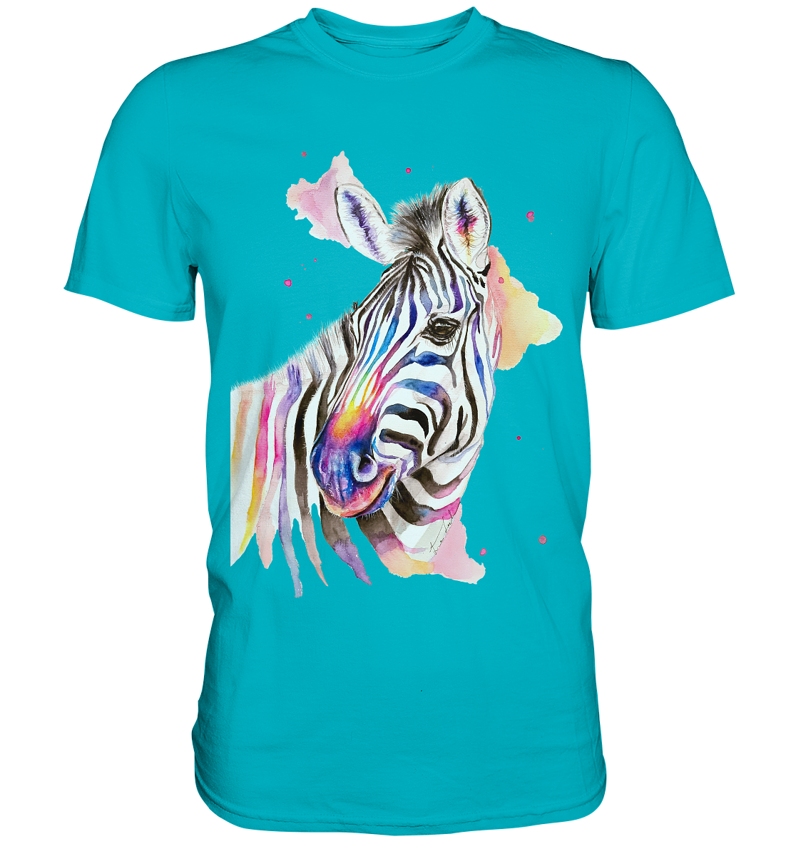 Buntes Zebra - Premium Shirt