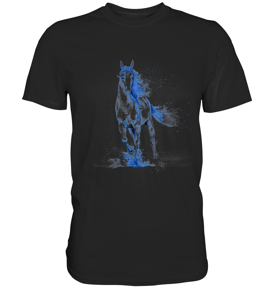 Blaues Einhorn - Premium Shirt