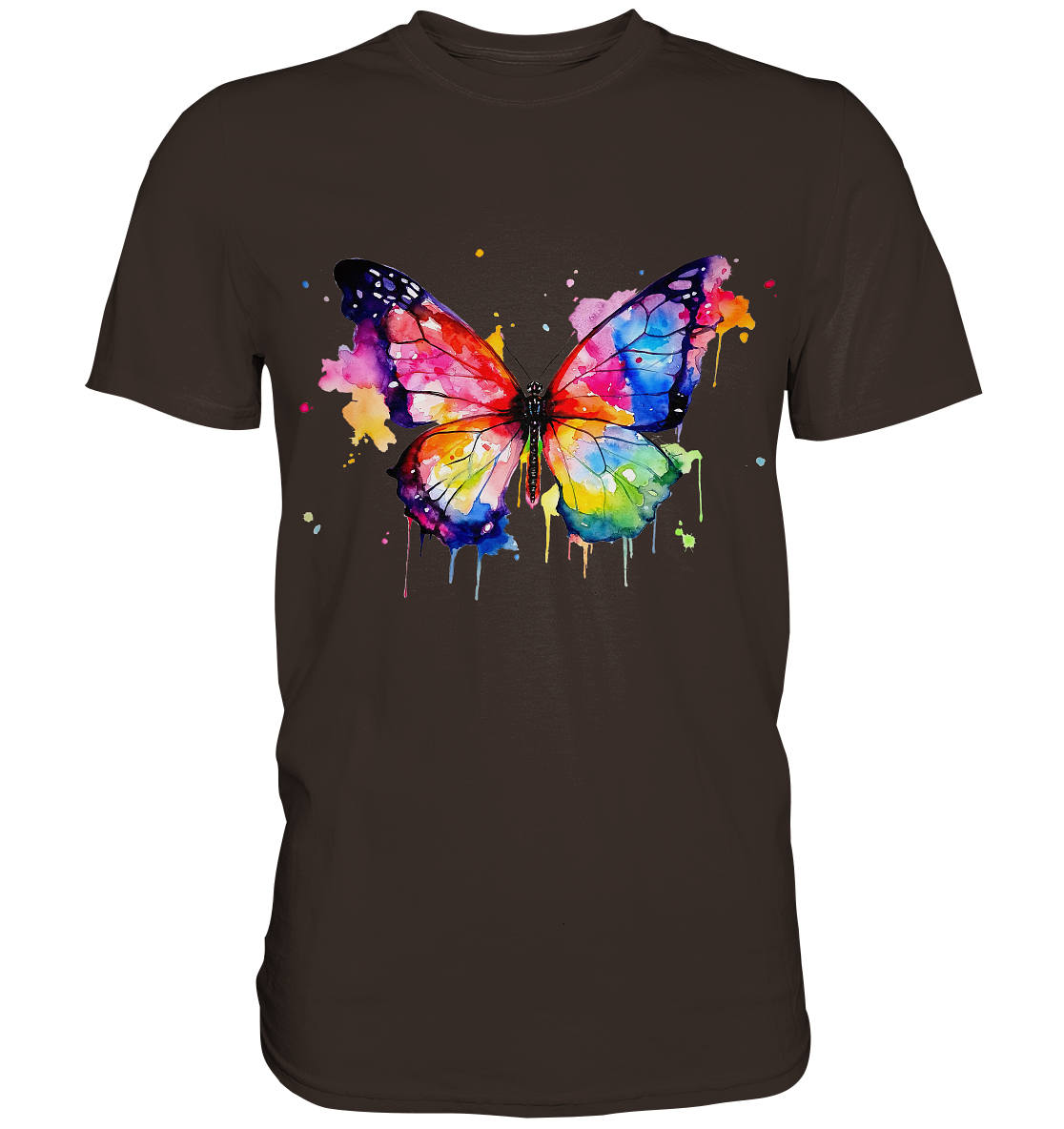 Motiv farbenfroher Schmetterling - Premium Shirt