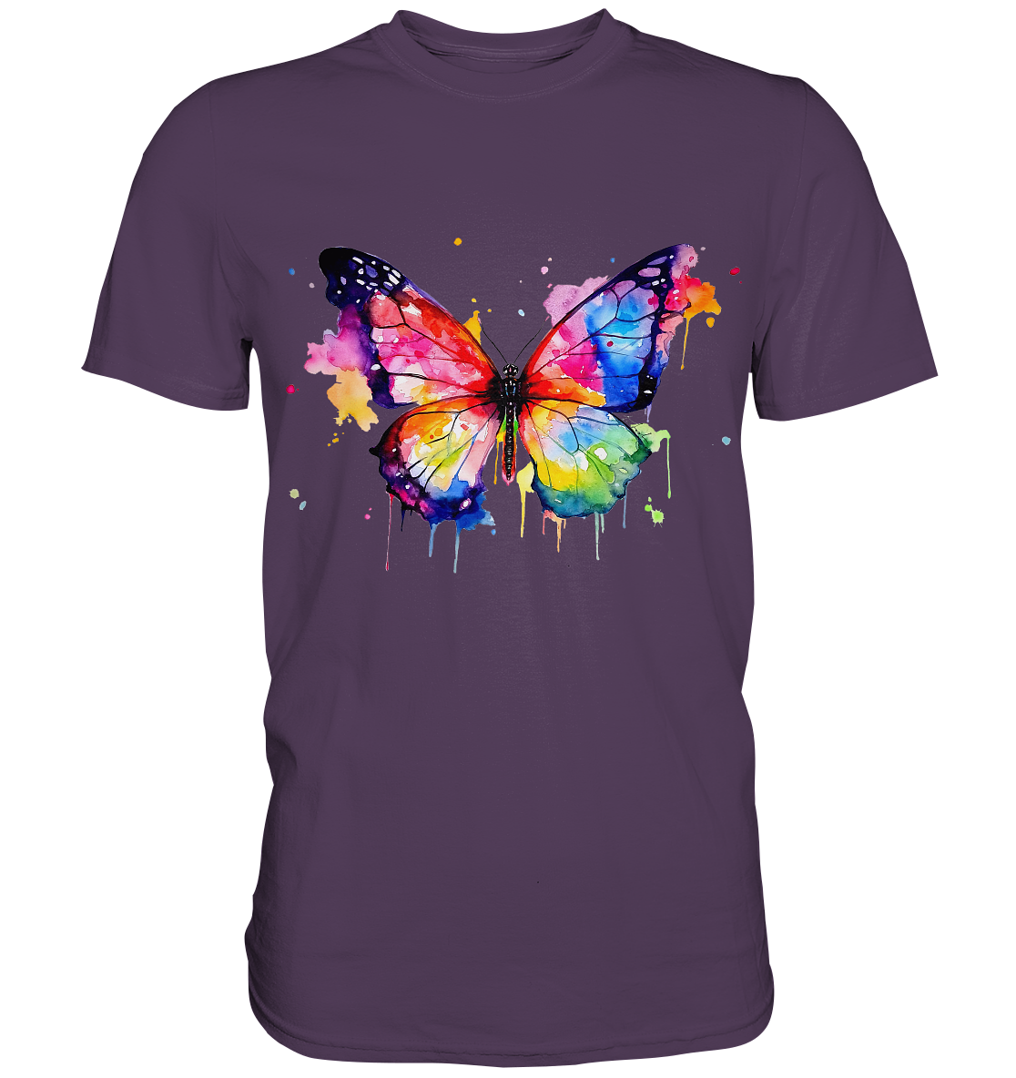 Motiv farbenfroher Schmetterling - Premium Shirt