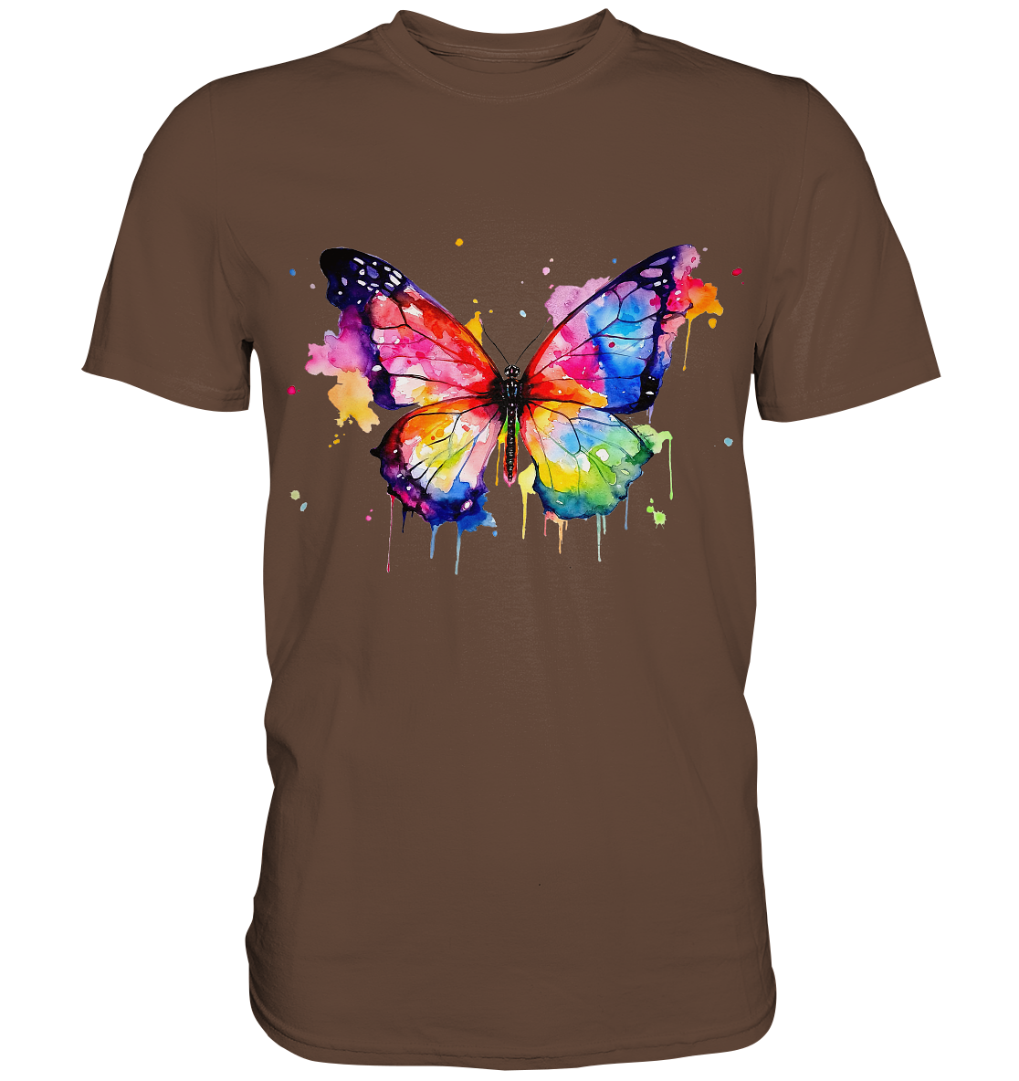 Motiv farbenfroher Schmetterling - Premium Shirt