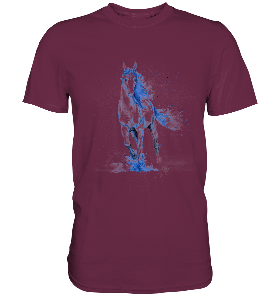 Blaues Einhorn - Premium Shirt