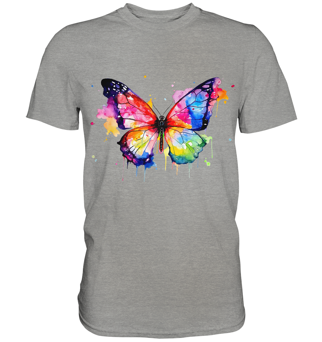 Motiv farbenfroher Schmetterling - Premium Shirt