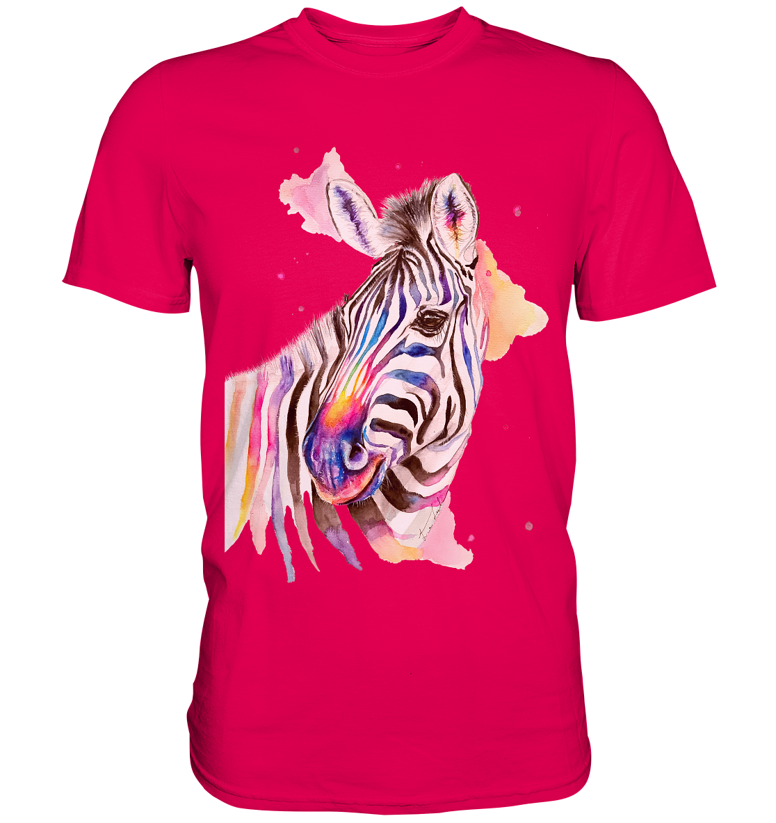 Buntes Zebra - Premium Shirt