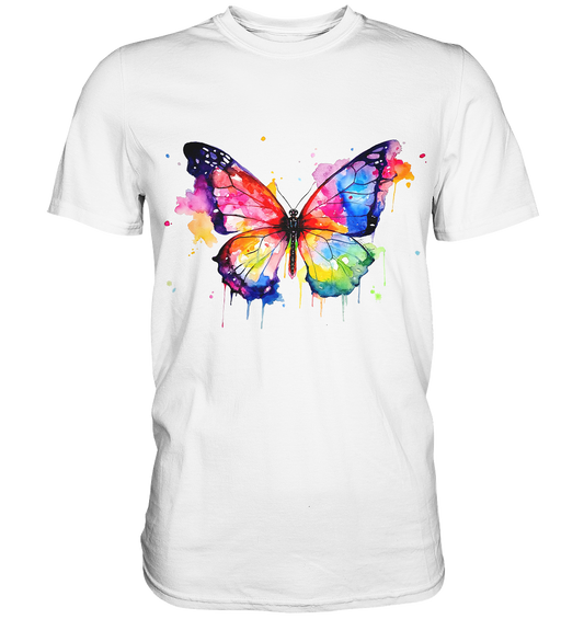 Motiv farbenfroher Schmetterling - Premium Shirt