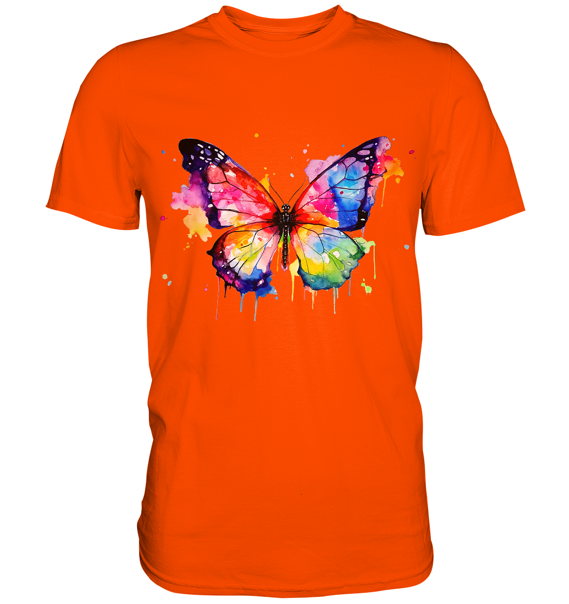 Motiv farbenfroher Schmetterling - Premium Shirt