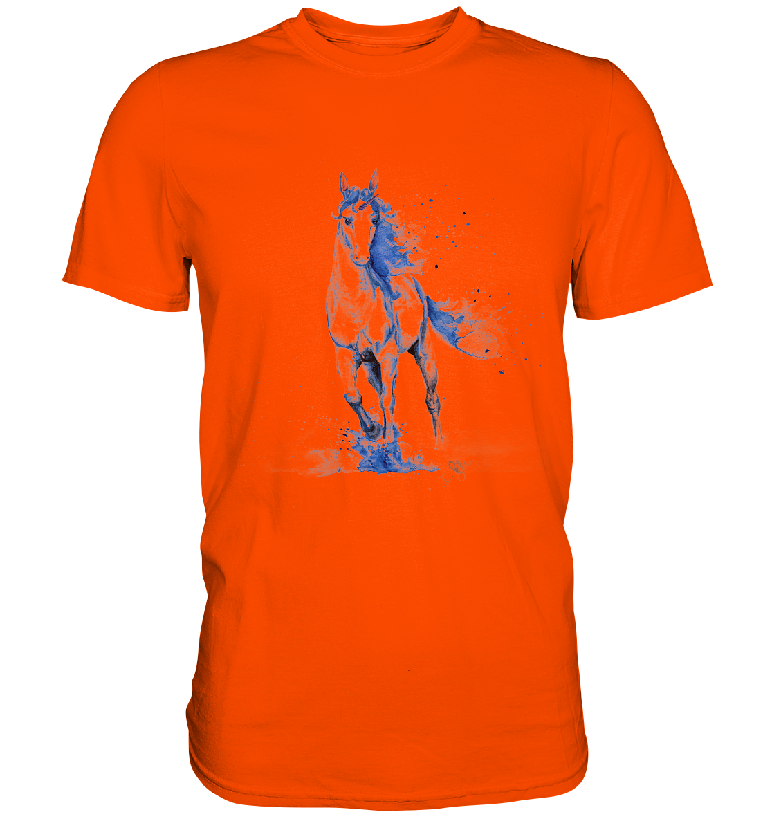 Blaues Einhorn - Premium Shirt