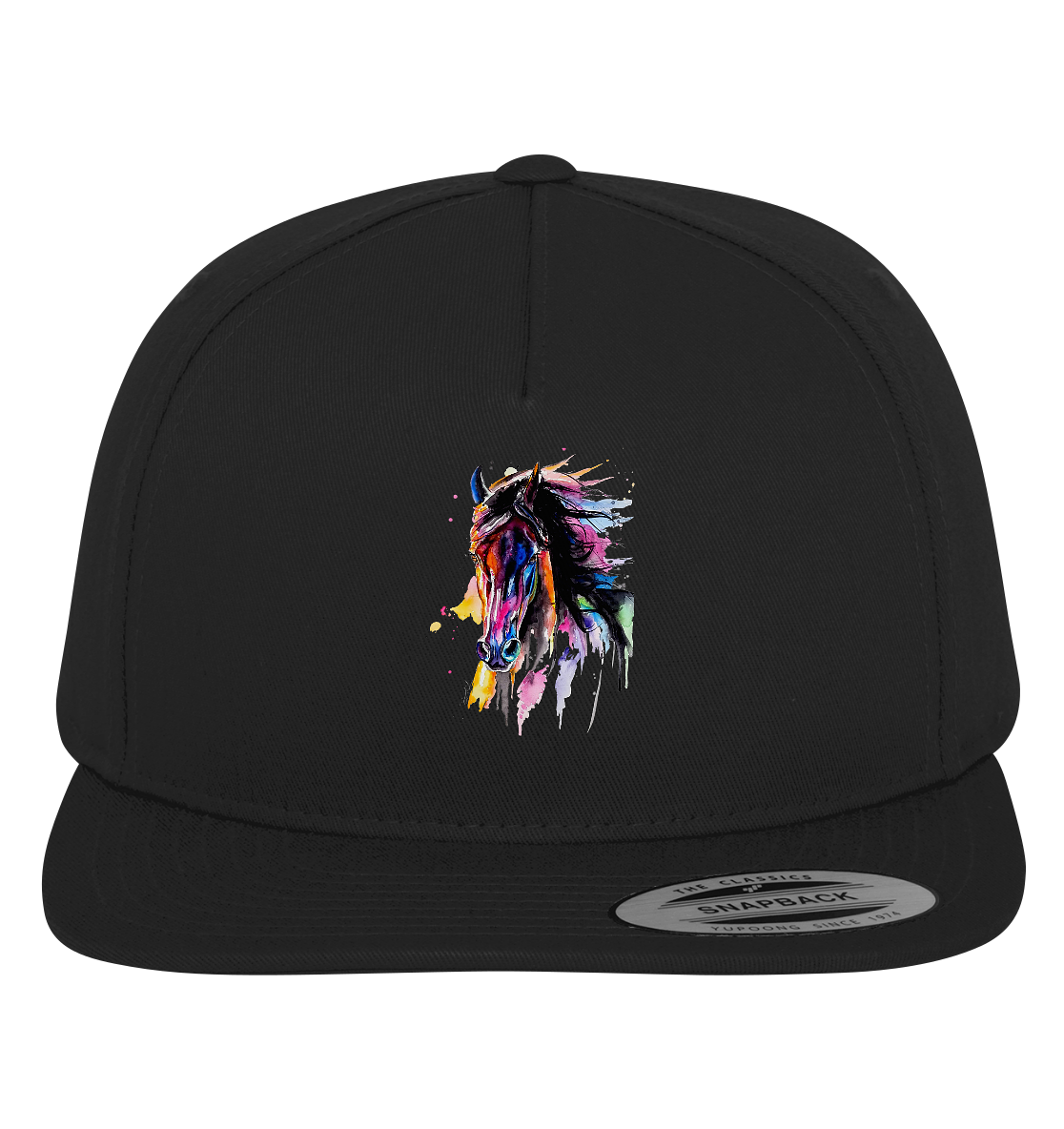 Schwarzes Pferd - Premium Snapback