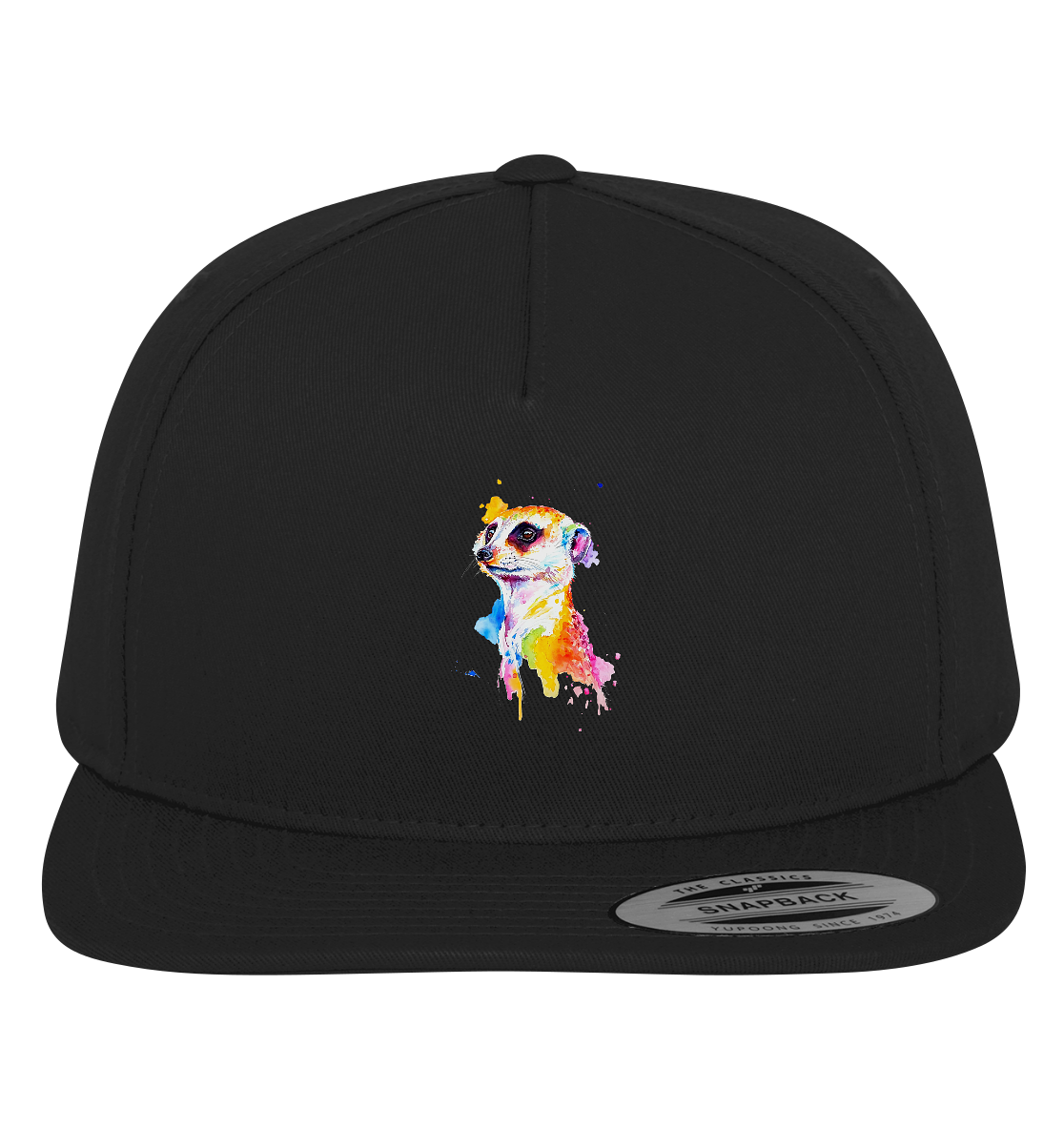 Motiv farbenfrohes Erdmännchen - Premium Snapback