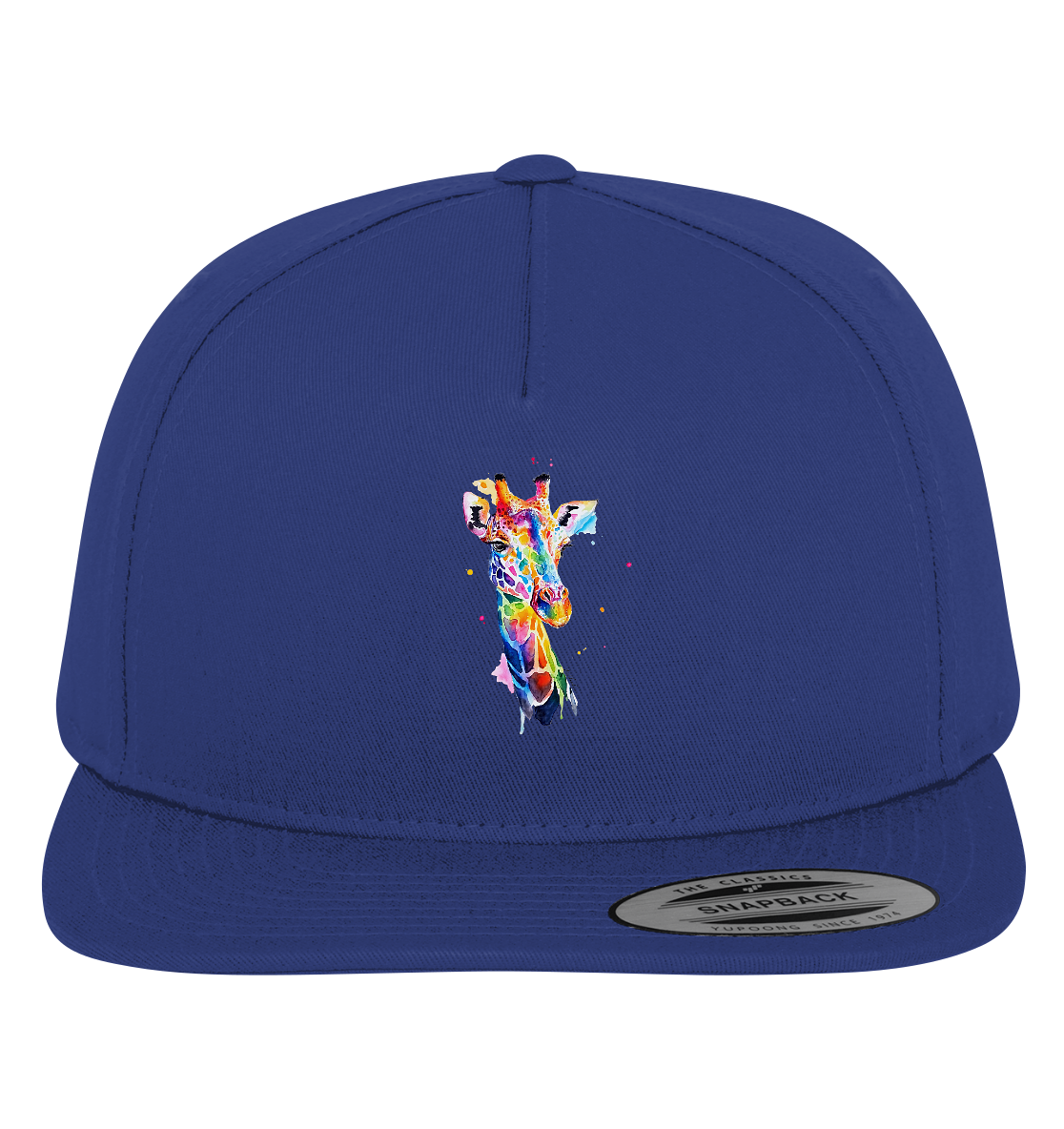 Motiv farbenfrohe Giraffe - Premium Snapback