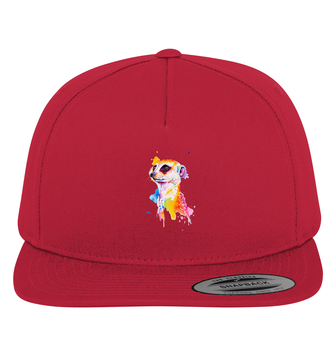 Motiv farbenfrohes Erdmännchen - Premium Snapback