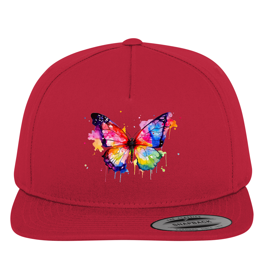 Motiv farbenfroher Schmetterling - Premium Snapback