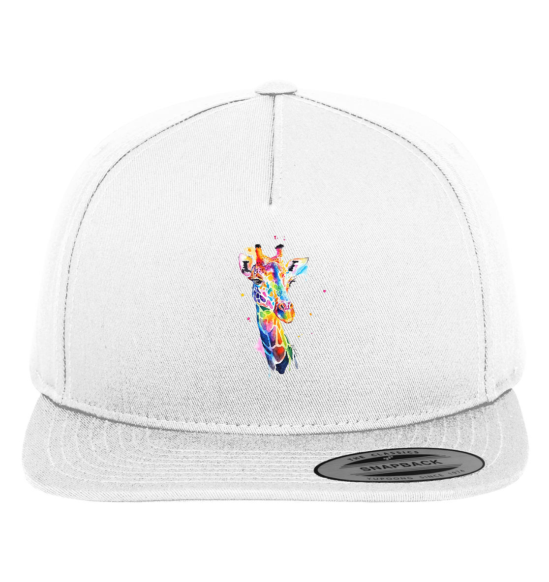 Motiv farbenfrohe Giraffe - Premium Snapback