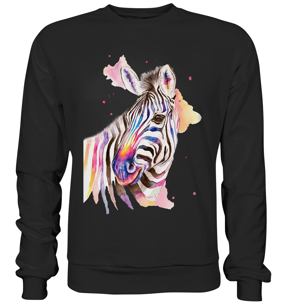 Buntes Zebra - Premium Sweatshirt