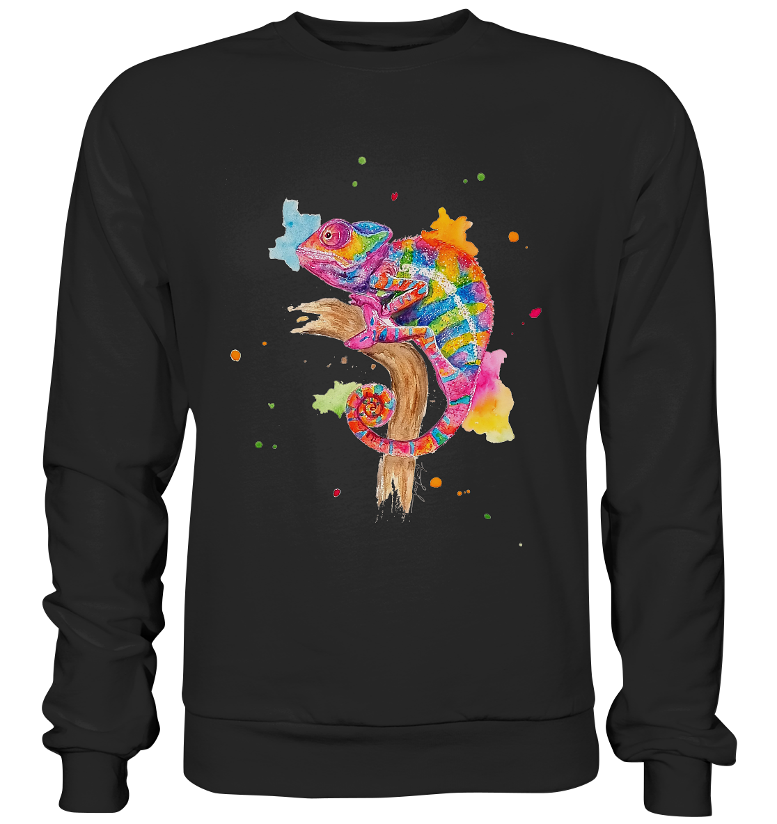 Buntes Chamäleon  - Premium Sweatshirt