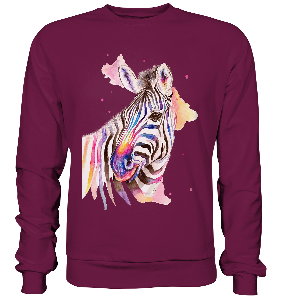 Buntes Zebra - Premium Sweatshirt