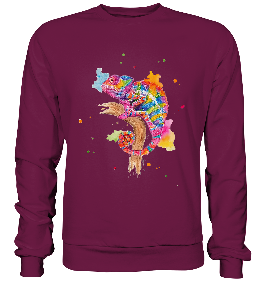 Buntes Chamäleon  - Premium Sweatshirt