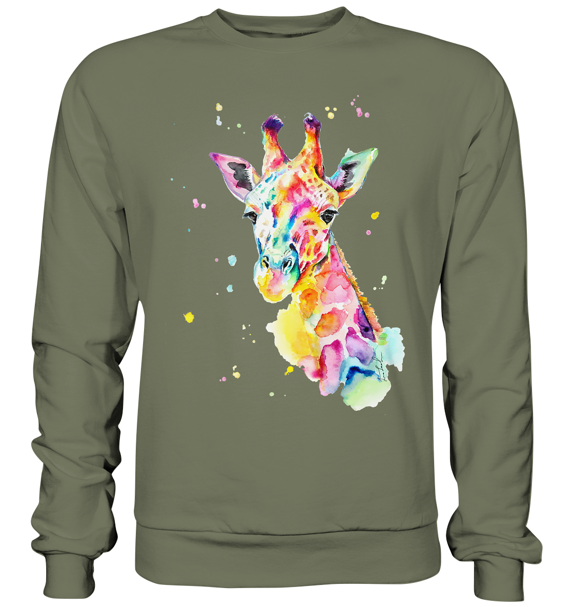 Bunte Giraffe - Premium Sweatshirt