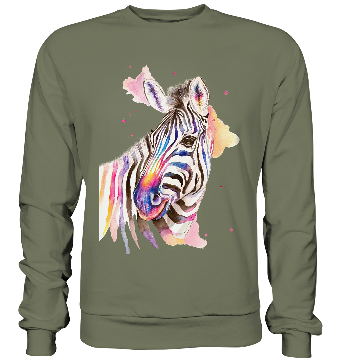 Buntes Zebra - Premium Sweatshirt