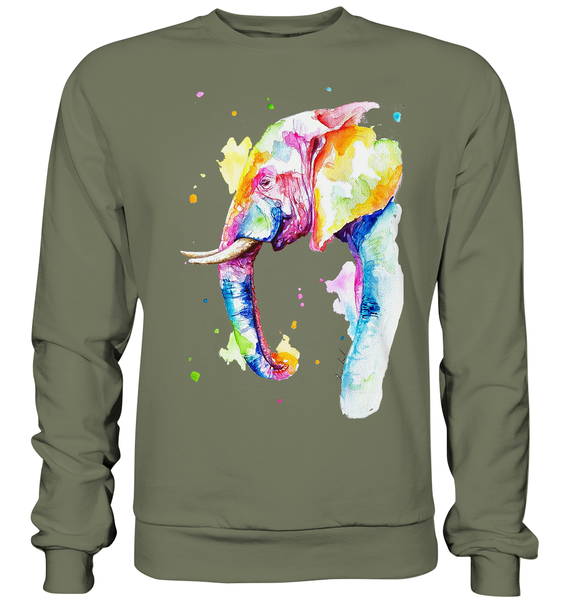 Bunter Elefant - Premium Sweatshirt