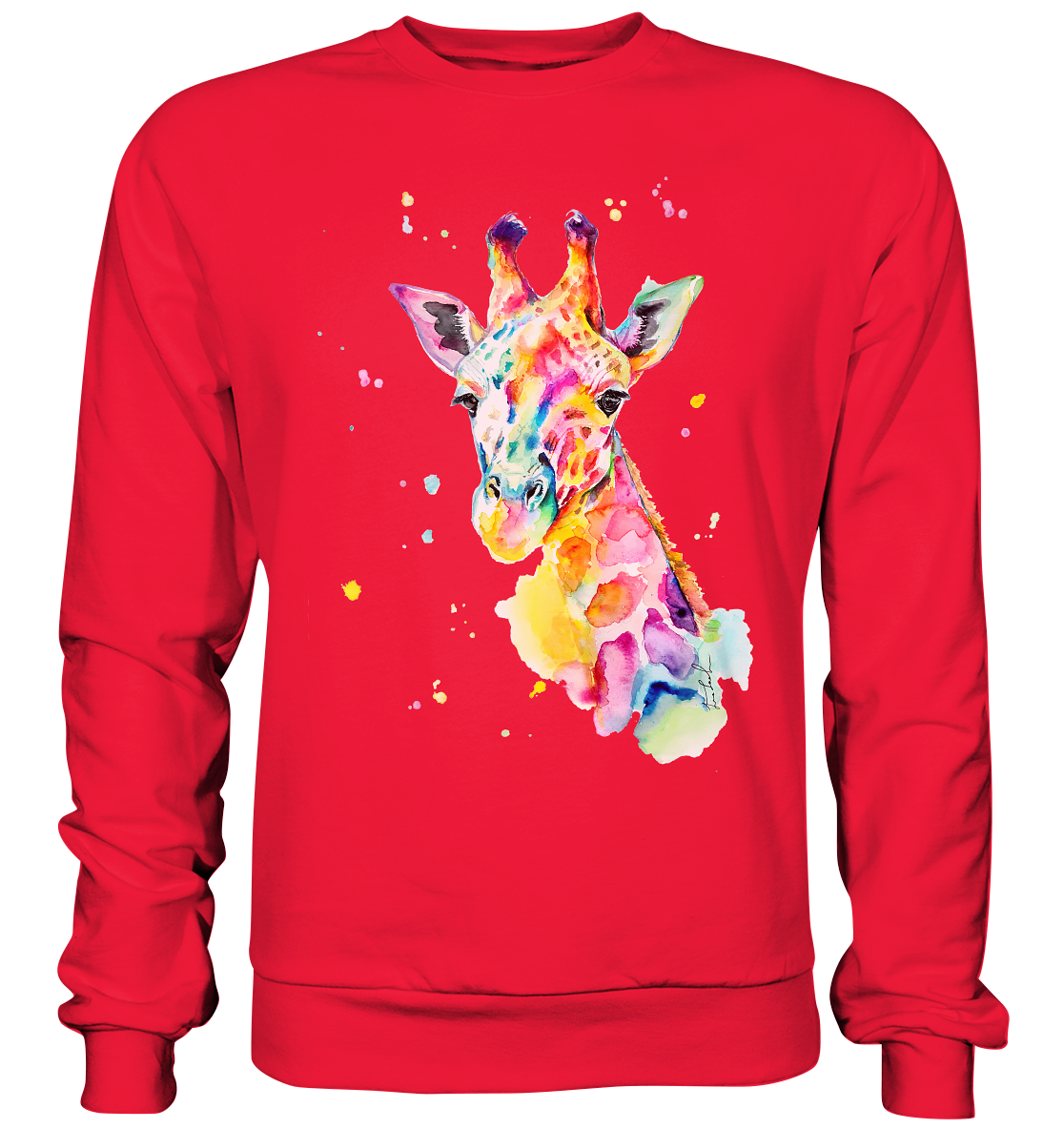 Bunte Giraffe - Premium Sweatshirt