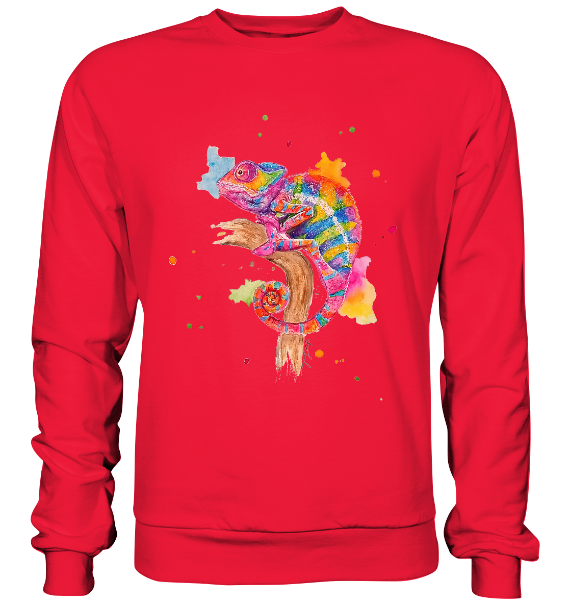 Buntes Chamäleon  - Premium Sweatshirt