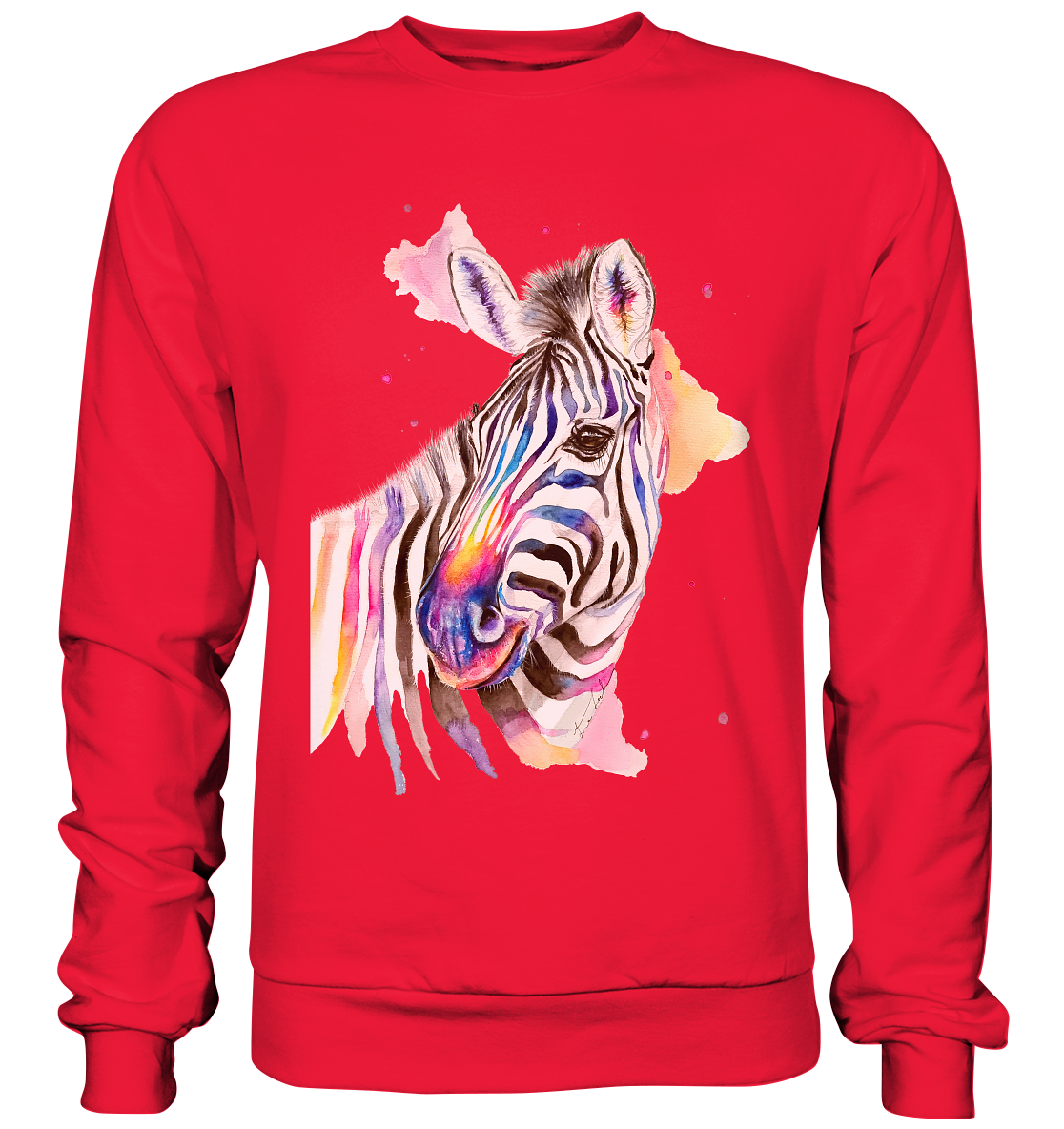 Buntes Zebra - Premium Sweatshirt