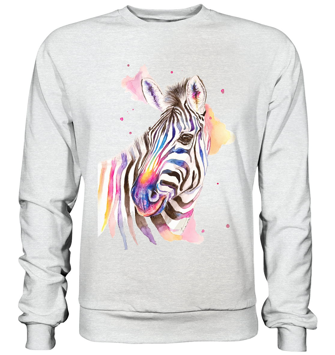 Buntes Zebra - Premium Sweatshirt