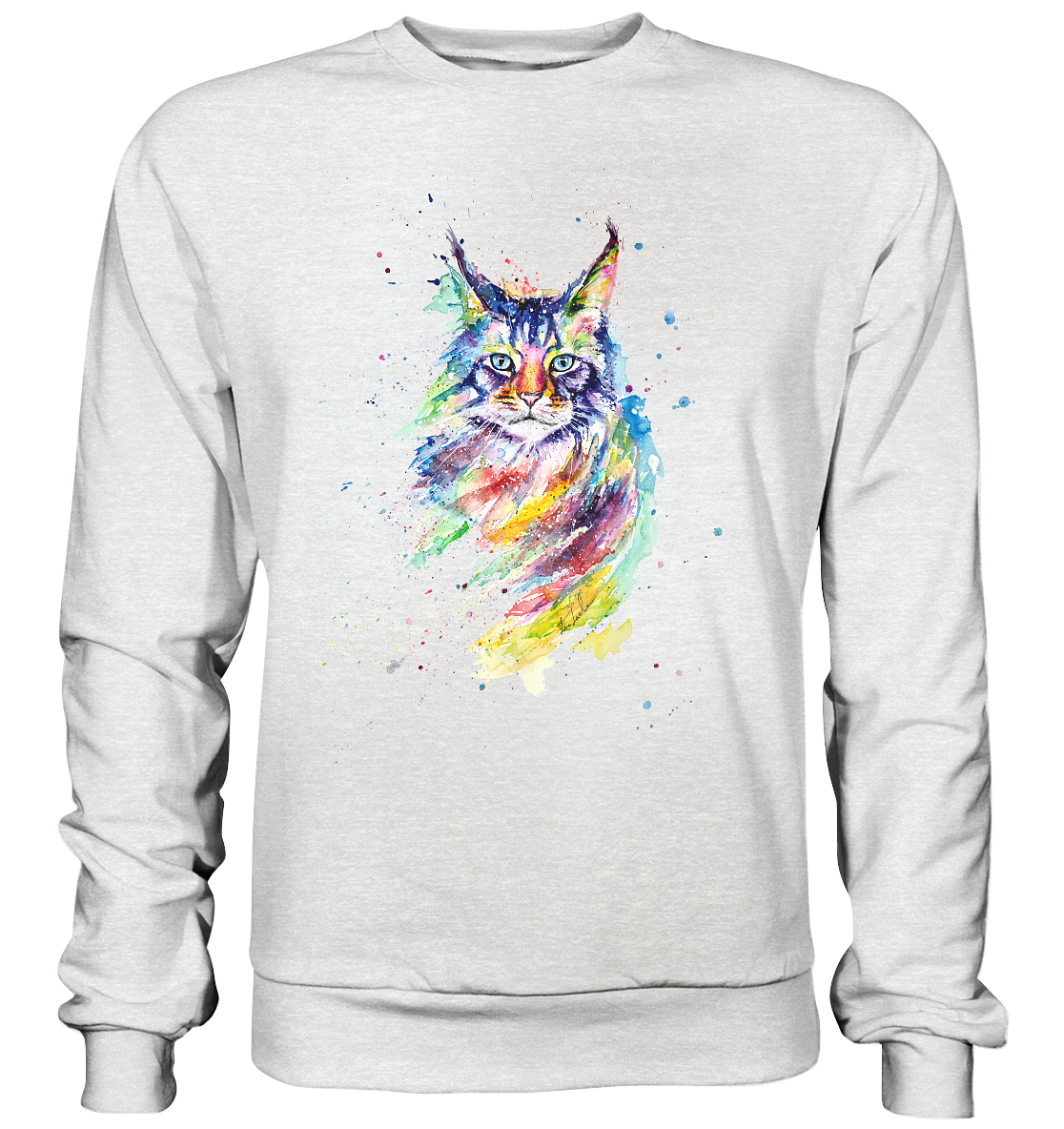 Bunte Katze - Premium Sweatshirt