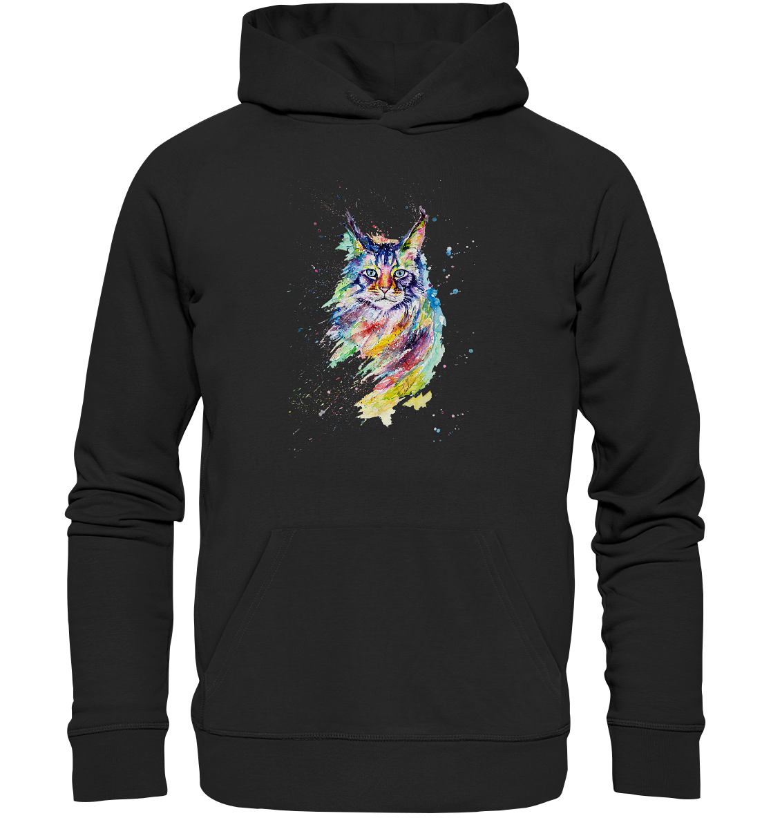 Bunte Katze - Premium Unisex Hoodie