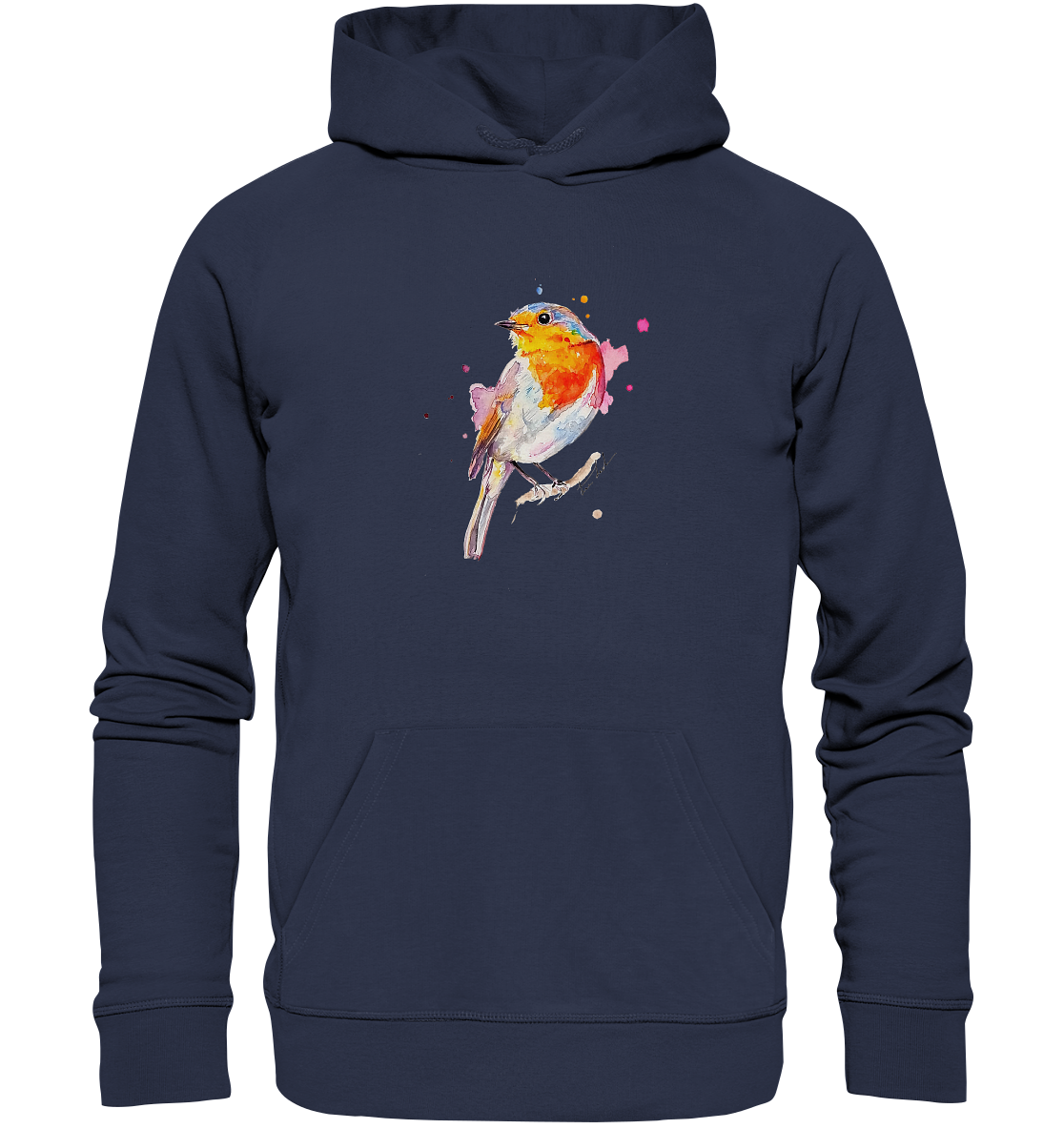 Buntes Rotkehlchen - Premium Unisex Hoodie