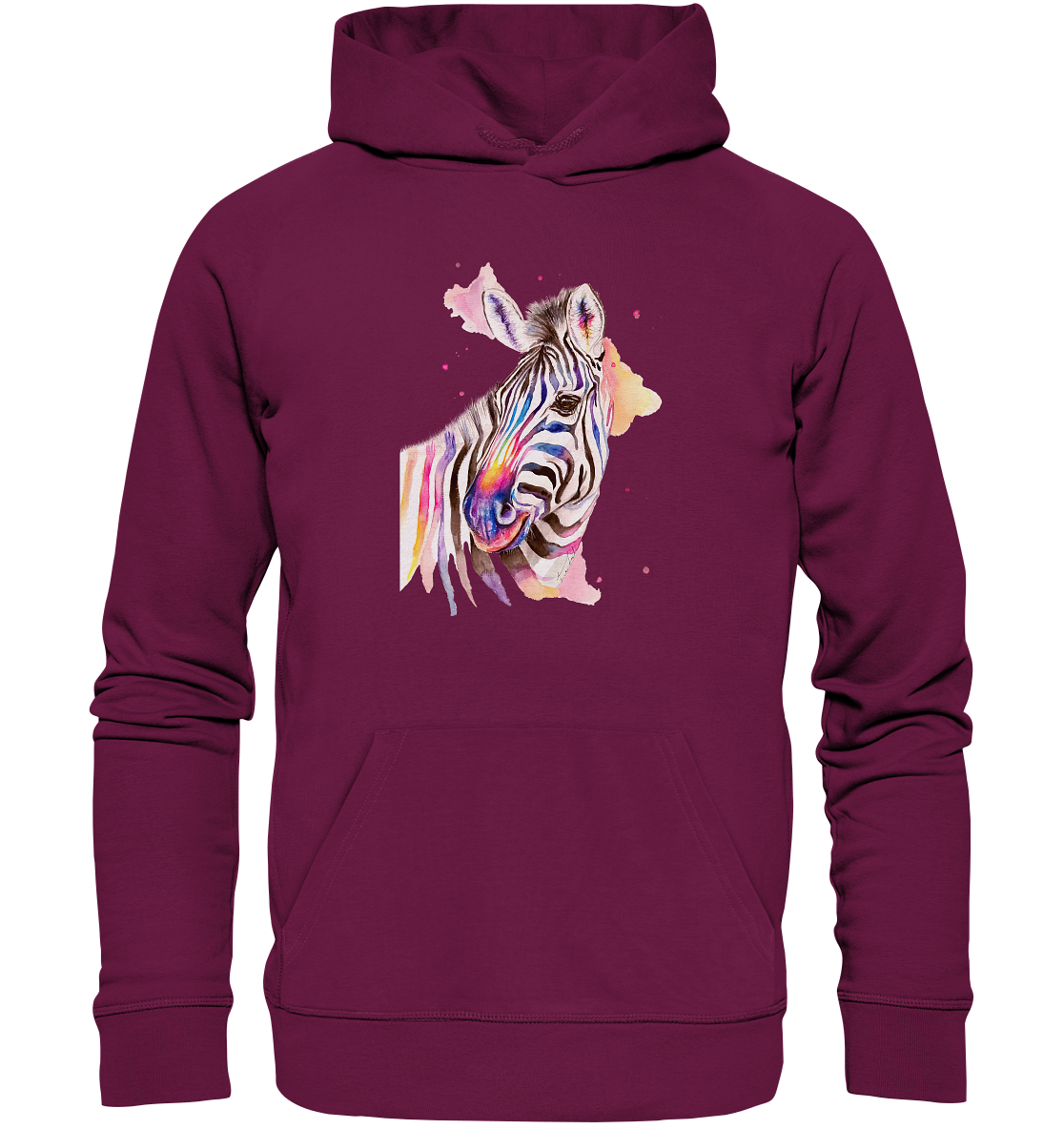 Buntes Zebra - Premium Unisex Hoodie