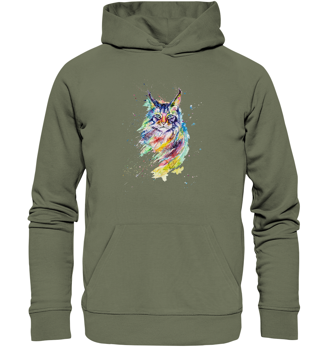 Bunte Katze - Premium Unisex Hoodie