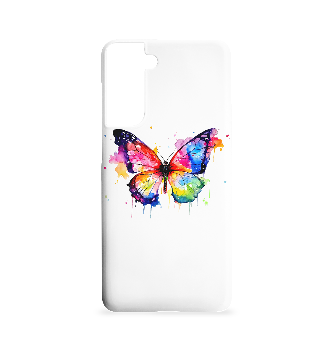 Motiv farbenfroher Schmetterling - Samsung S21 Handyhülle