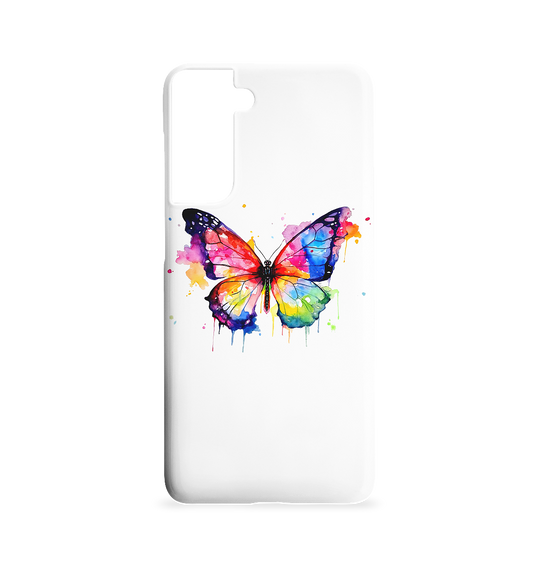 Motiv farbenfroher Schmetterling - Samsung S21 Handyhülle