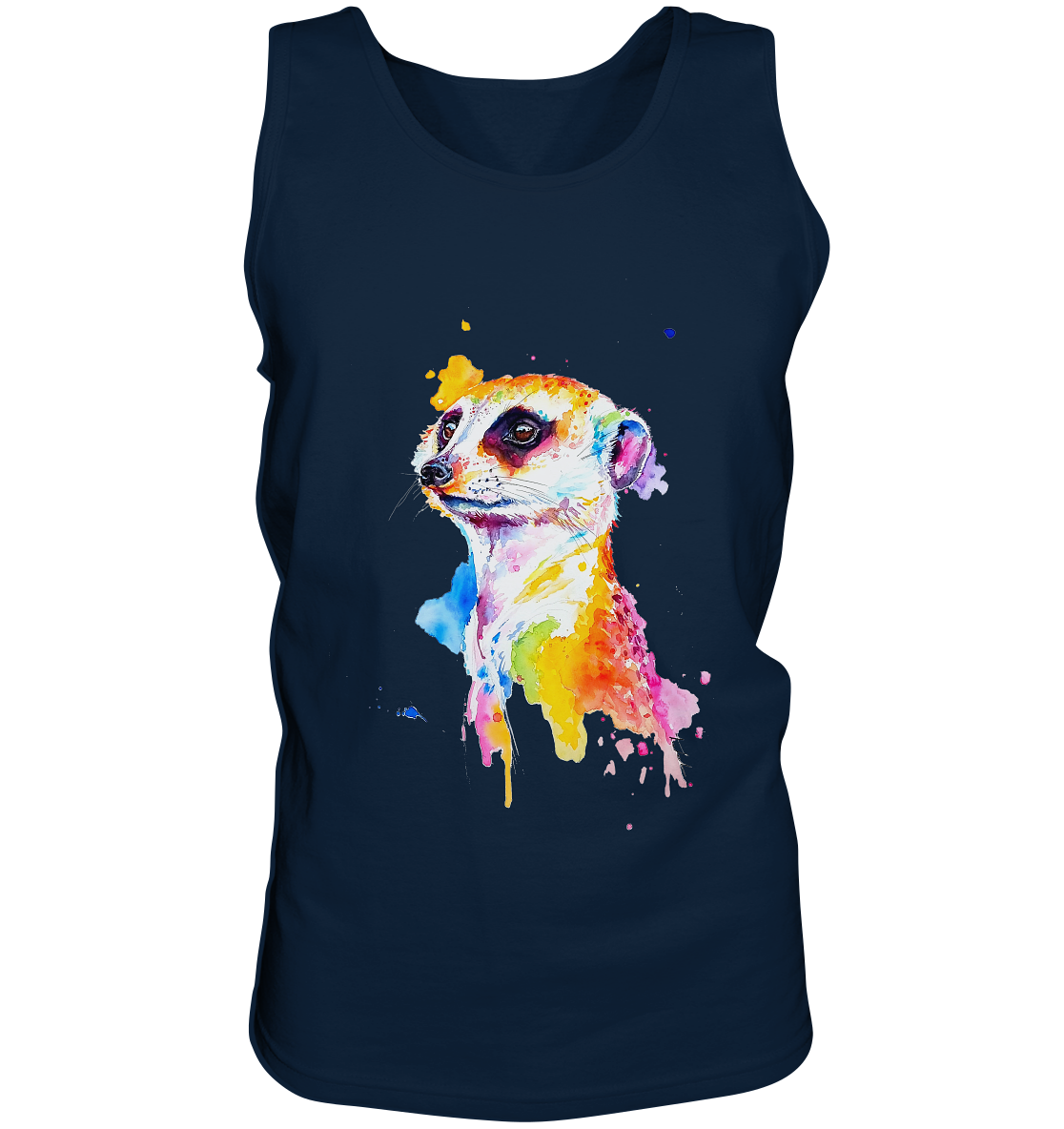 Motiv farbenfrohes Erdmännchen - Tank-Top