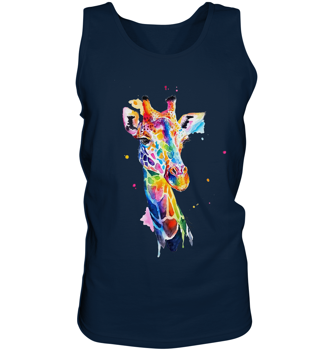 Motiv farbenfrohe Giraffe - Tank-Top