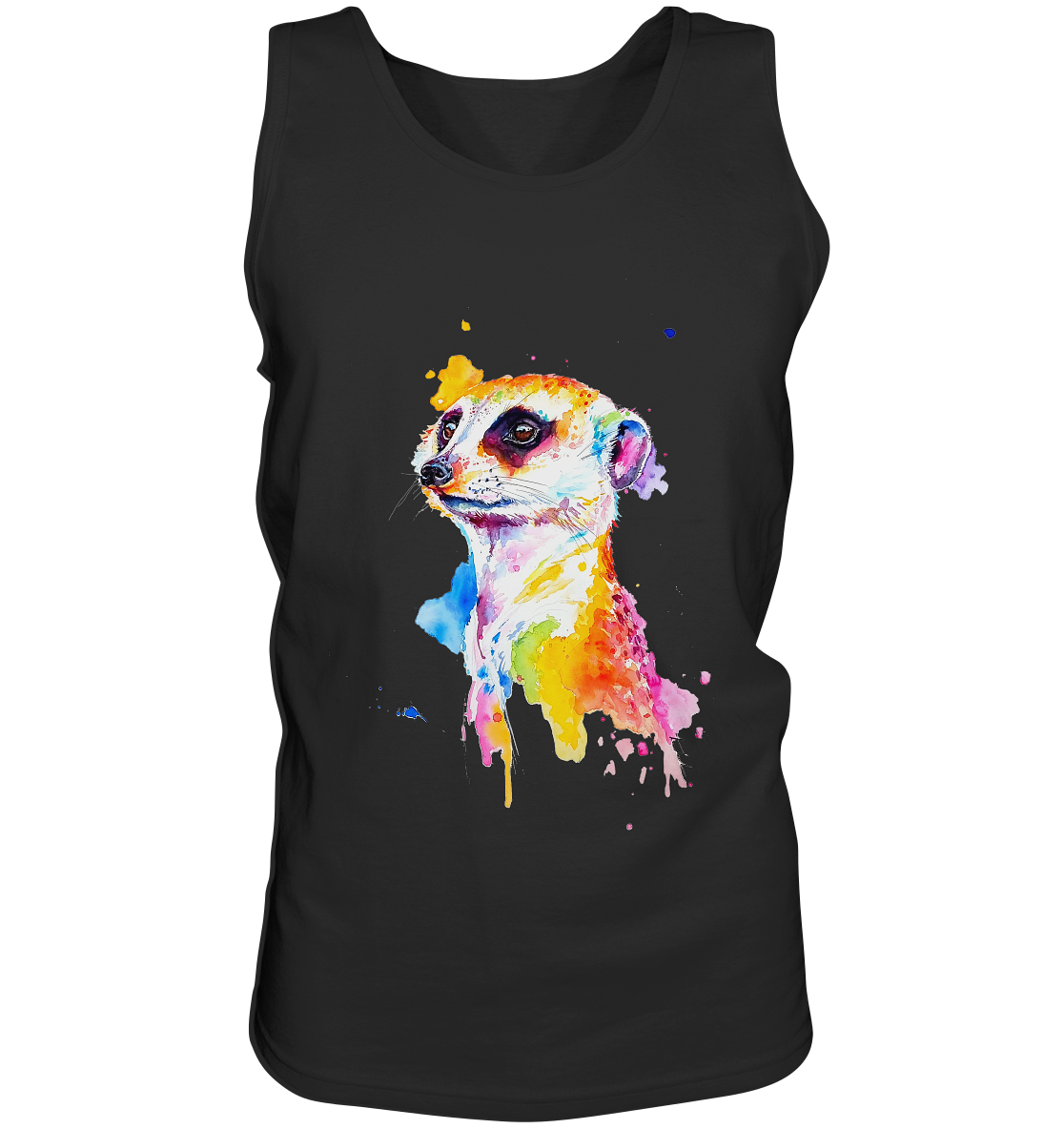 Motiv farbenfrohes Erdmännchen - Tank-Top