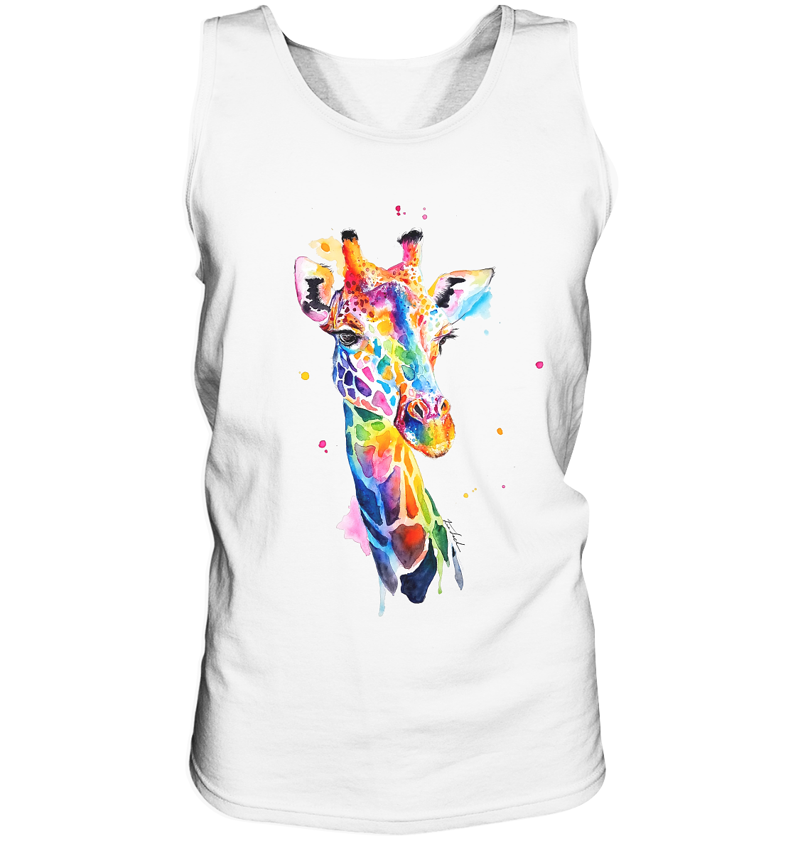 Motiv farbenfrohe Giraffe - Tank-Top