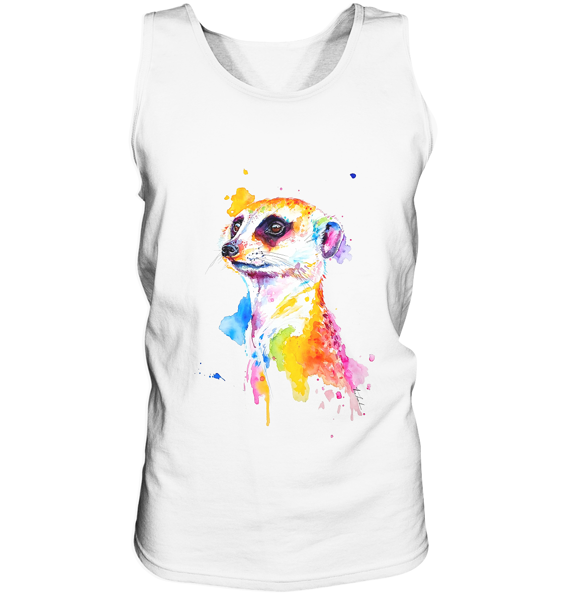 Motiv farbenfrohes Erdmännchen - Tank-Top