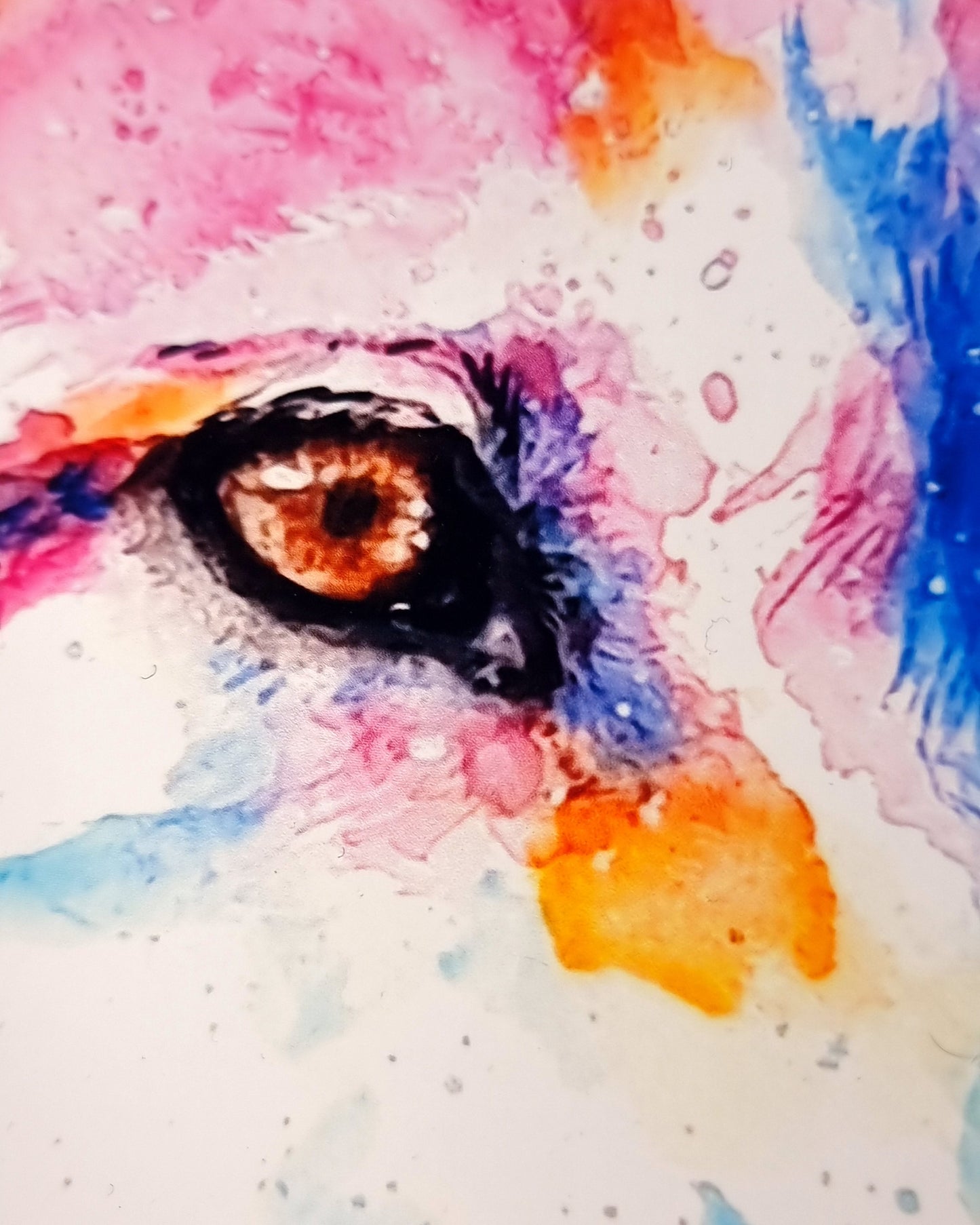 Wolf in Aquarell - Kunstdruck - Suna